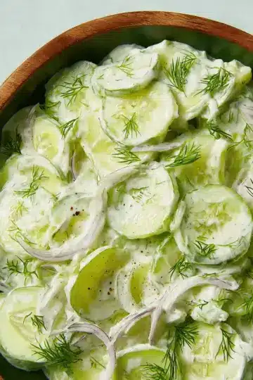 Dad's Creamy Cucumber Salad