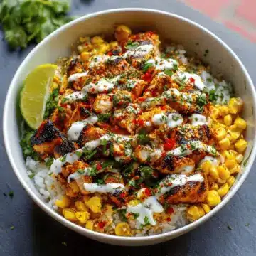 Street Corn Chicken Rice Bowl