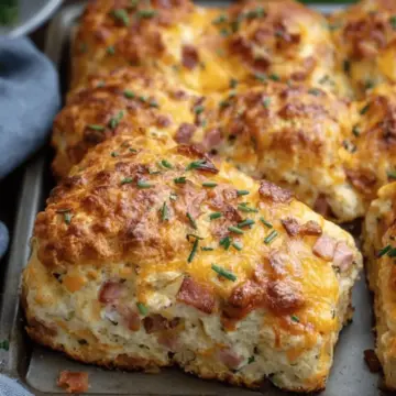 Ham and Cheese Butter Swim Biscuits
