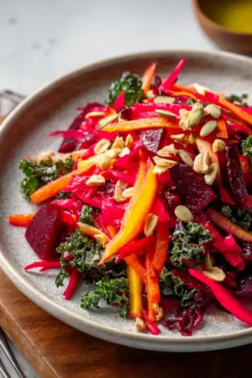 Apple, Beet, Carrot & Kale Salad