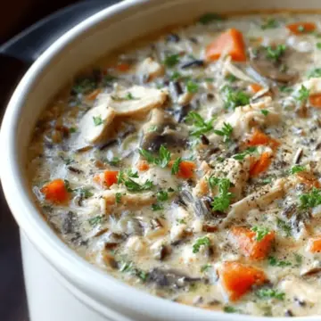 Slow Cooker Chicken and Wild Rice Soup