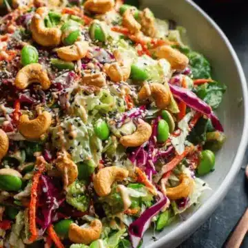 Cashew Crunch Salad with Sesame Dressing