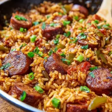 Cajun Sausage and Rice Skillet