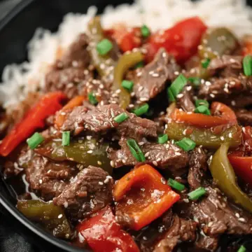 Easy Crockpot Pepper Steak Recipe