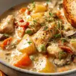 Slow Cooker White Wine Chicken Stew