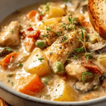 Slow Cooker White Wine Chicken Stew