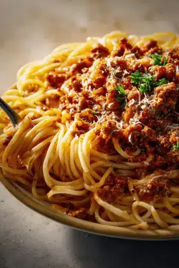 Easy spaghetti bolognese