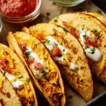 30 Minute Mini Baked Chicken Tacos