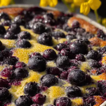 Blueberry Lemon Clafoutis