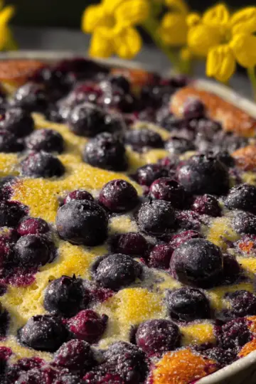 Blueberry Lemon Clafoutis