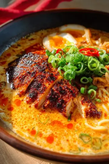 Creamy Spicy Chicken Ramen