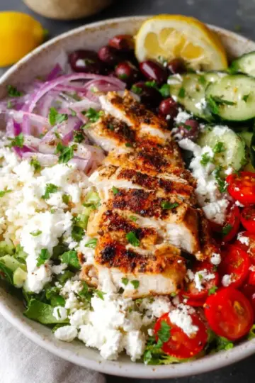 Greek Chicken Bowls