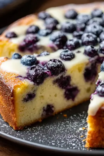 Lemon Blueberry Ricotta Cake