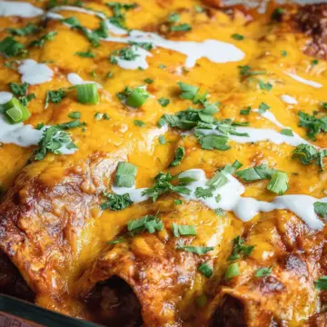 Easy Cheesy Ground Beef Enchiladas