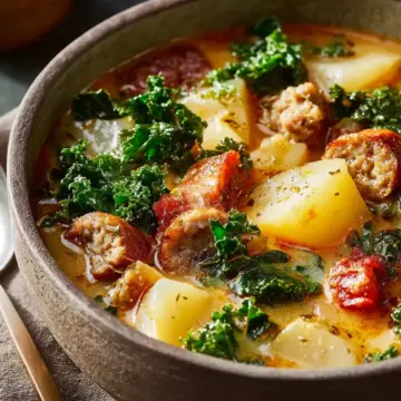Sausage, Potato and Kale Soup
