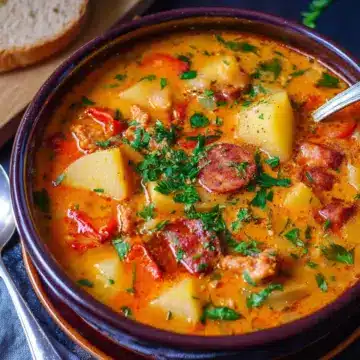 Spanish Potato and Chorizo Soup