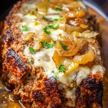Crock Pot French Onion Meatloaf