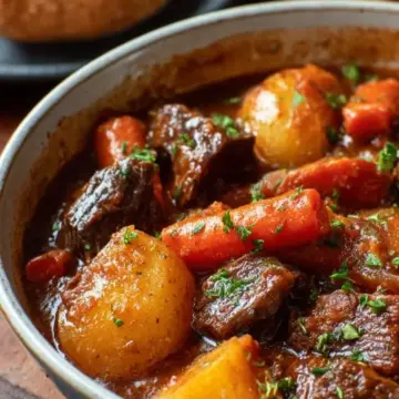 Beef Stew Recipe with Carrots & Potatoes
