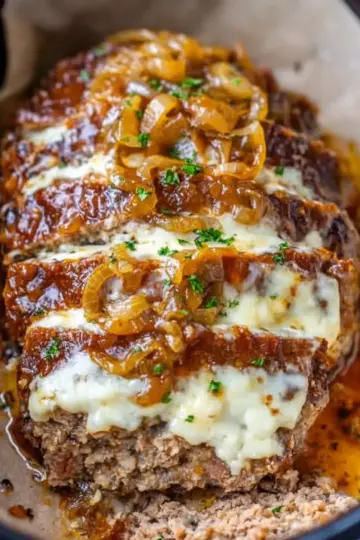 Crock Pot French Onion Meatloaf