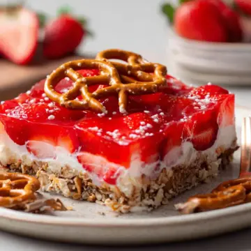 Gluten Free Strawberry Pretzel Salad