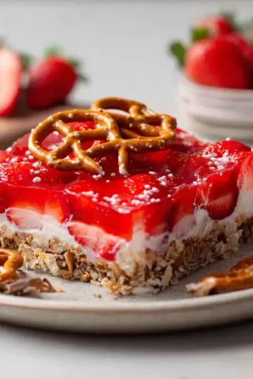 Gluten Free Strawberry Pretzel Salad
