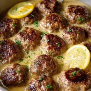 Meatballs In Lemon Sauce (Greek Keftedes)