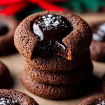 Chocolate Thumbprint Cookies