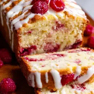 Glazed White Chocolate Raspberry Loaf