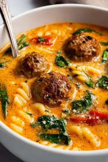 Creamy Italian Meatball Soup Recipe