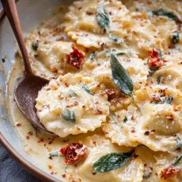 Creamy Tuscan Ravioli