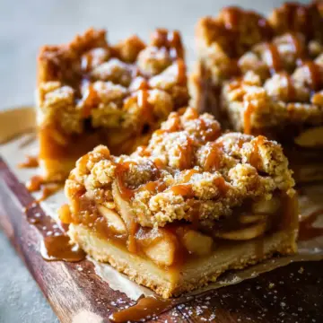 Salted Caramel Apple Pie Bars