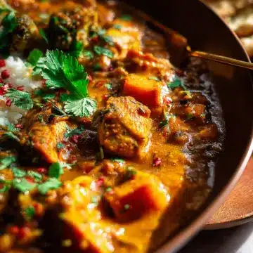 30 Minute Indian Chicken Sweet Potato Curry.