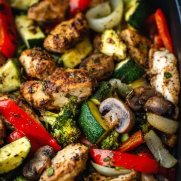 Healthy Air Fryer Chicken and Veggies