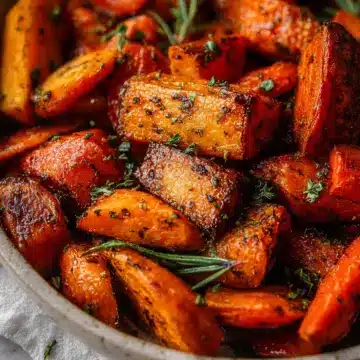 Easy Roasted Sweet Potatoes & Carrots