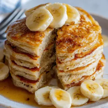 Fluffy Banana Pancakes