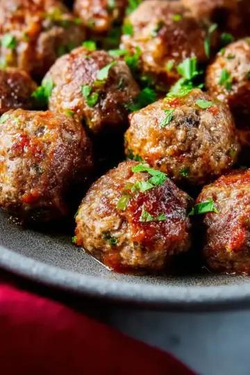 Italian Baked Meatballs
