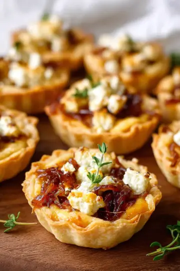 Caramelized Onion and Goat Cheese Tarts