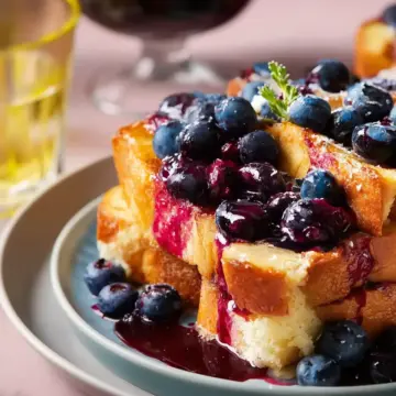 Overnight Blueberry French Toast