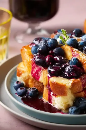 Overnight Blueberry French Toast
