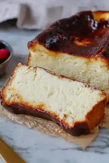 Richest Loaf Pan Basque Cheesecake