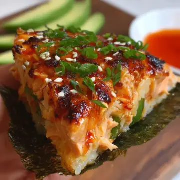 Spicy Salmon Sushi Bake