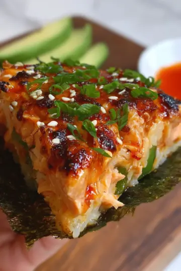 Spicy Salmon Sushi Bake