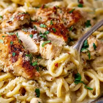 Garlic Parmesan Chicken Pasta Recipe