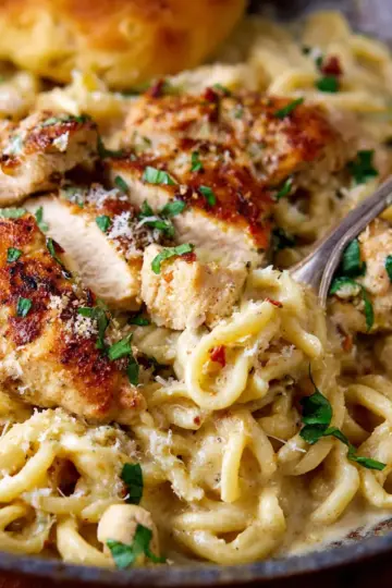 Garlic Parmesan Chicken Pasta Recipe