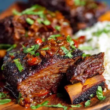 Caramelized Slow Roast Asian Beef Short Rib