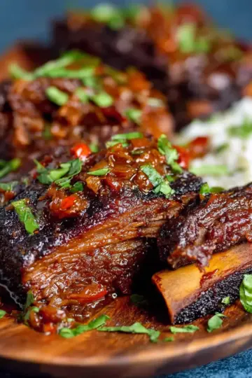 Caramelized Slow Roast Asian Beef Short Rib
