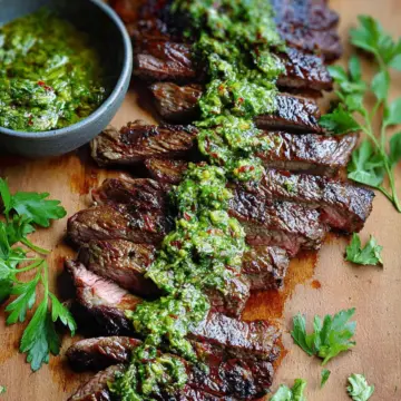 Skirt Steak Marinade Recipe with Chimichurri Recipe
