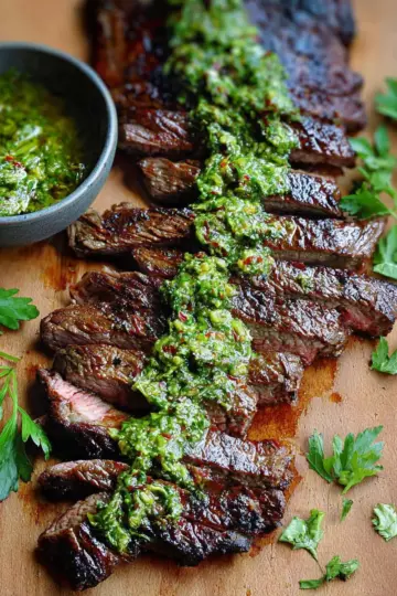 Skirt Steak Marinade Recipe with Chimichurri Recipe