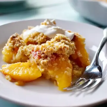 Peach Dump Cake