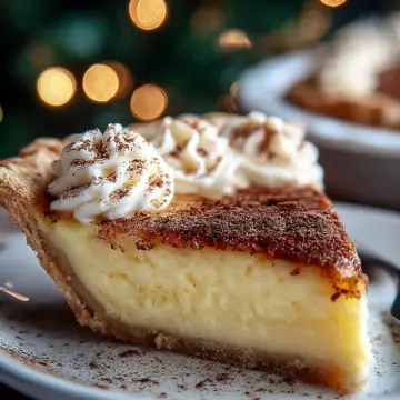 Christmas Eve Cinnamon Vanilla Custard Pie